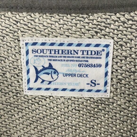 Southern Tide Upper Deck Crewneck Sweatshirt Gray - Picture 5 of 5